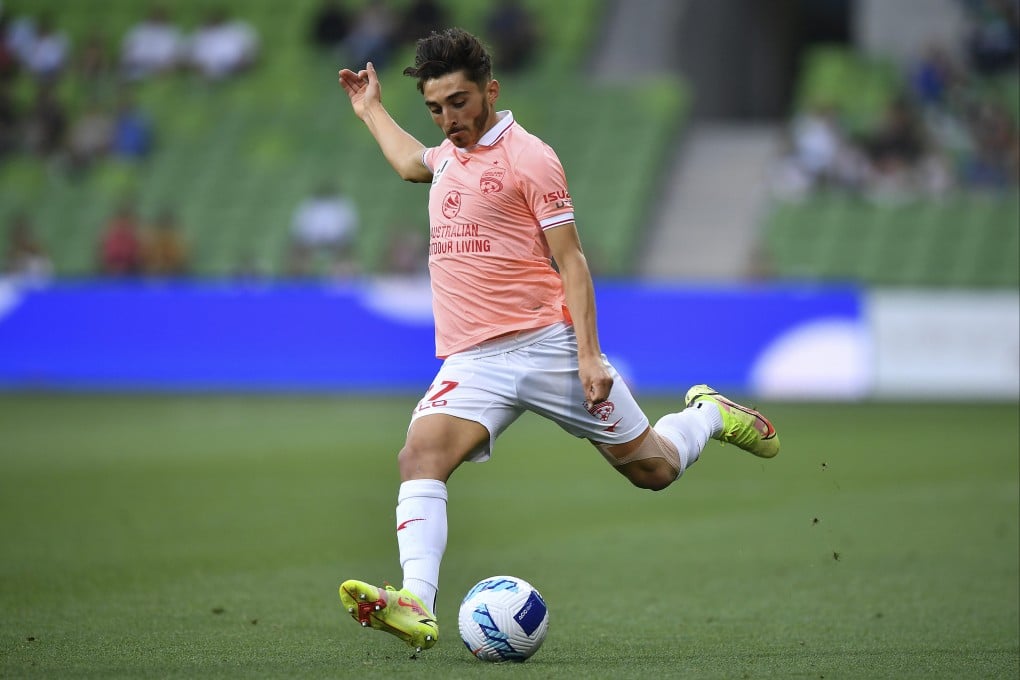 Josh Cavallo, who plays for Adelaide United, was 21 in 2021 when he decided to come out. Photo: via AP