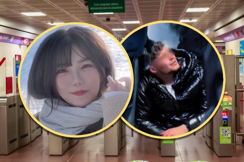 A female student who chased a phone thief in Italy and retrieved her stolen property has been widely praised on mainland social media. Photo: SCMP composite/Shutterstock/Douyin