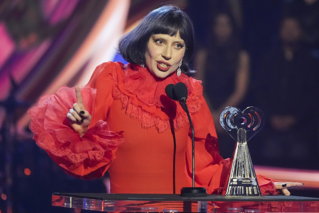 Lady Gaga pictured at the iHeartRadio Music Awards in Los Angeles on Monday. Photo: AP