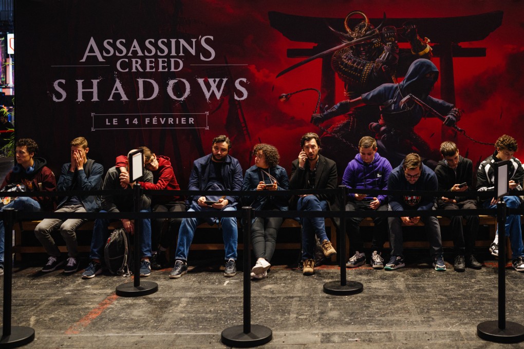 Visitors wait to play the Assassin’s Creed Shadows video game at the Paris Games Week fair in Paris, on October 23, 2024. Photo: AFP