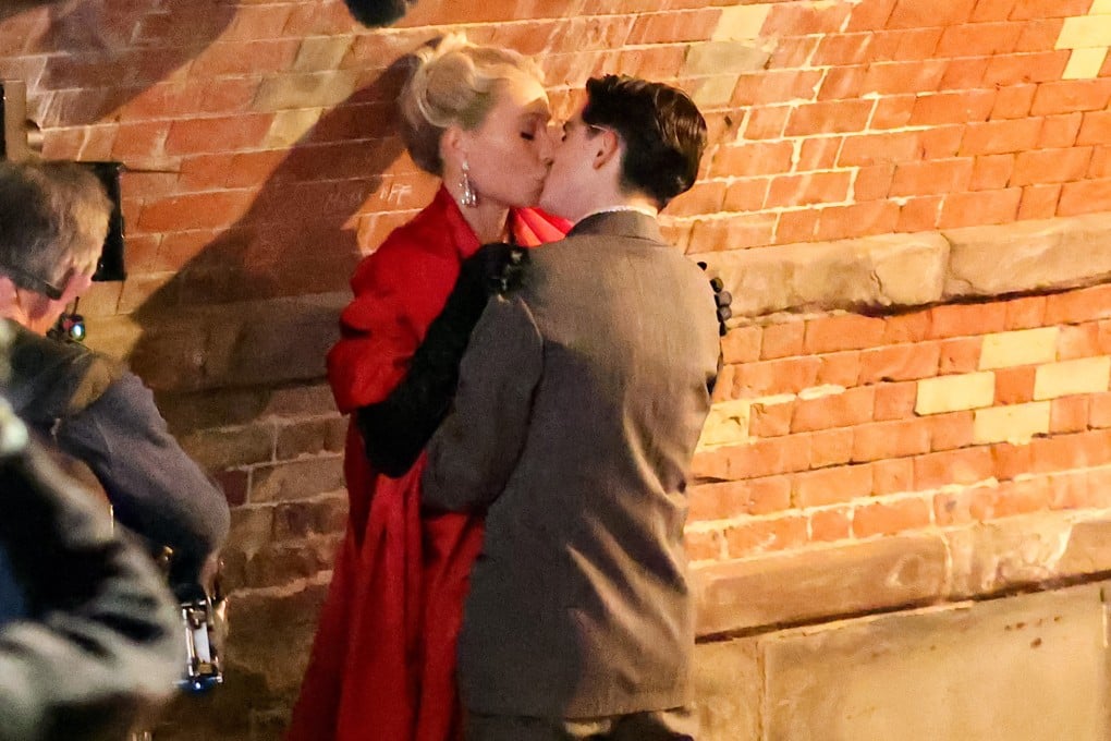 Gwyneth Paltrow and Timothée Chalamet filming Marty Supreme in Central Park, New York. Paltrow says the movie has “a lot of sex” between their characters, and expressed surprise film sets have an intimacy coordinator. Photo: Getty Images