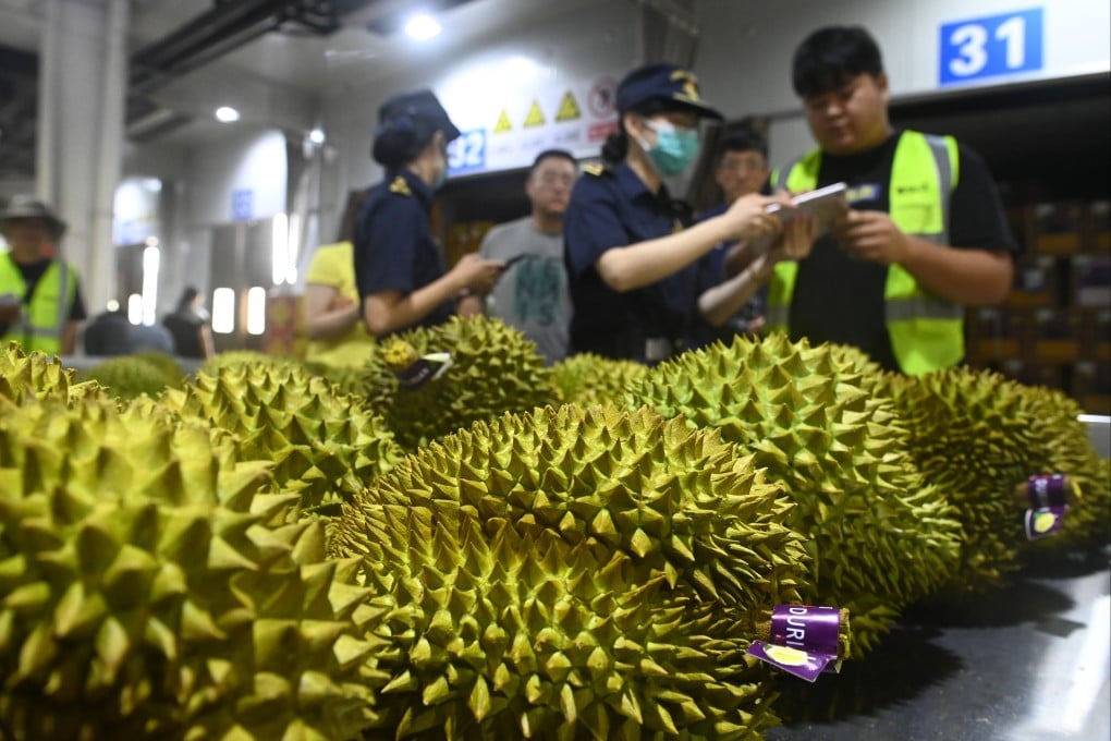 China is by far the world’s largest importer of durians, with Thailand supplying more than half its total imports last year. Photo: Xinhua