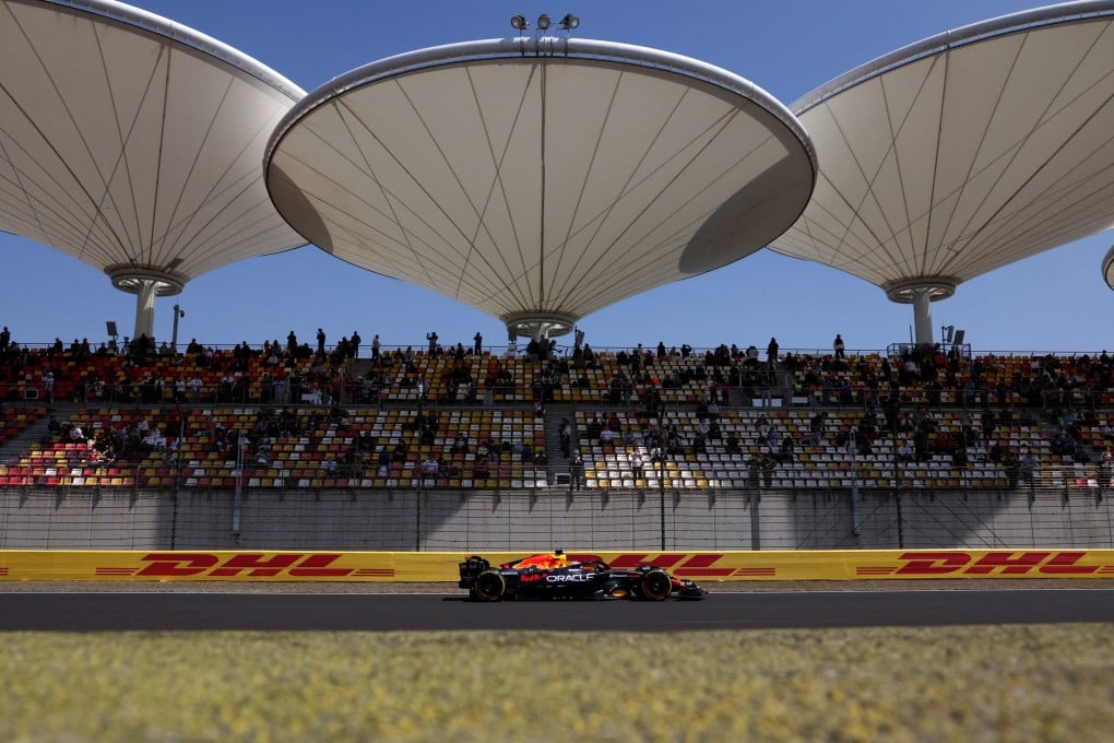 Red Bull’s Max Verstappen during practice at the Shanghai International Circuit on Friday. Photo: Reuters