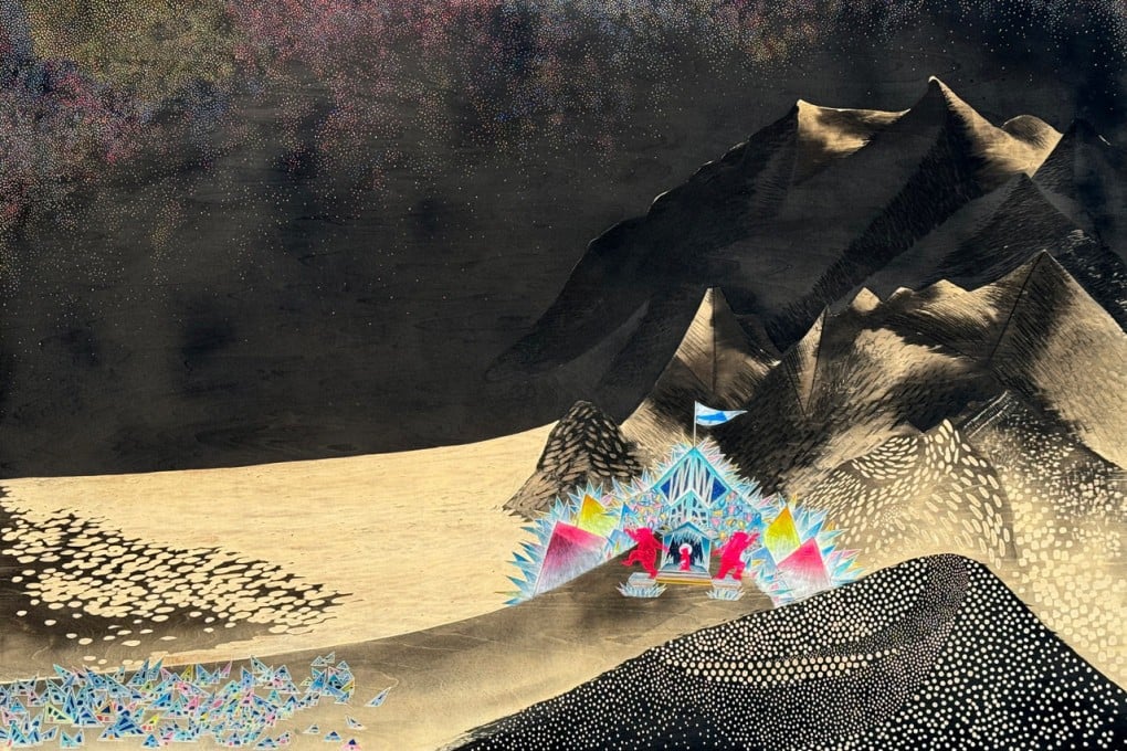 Detail from Polarbyen the Capital of Northlandia, one of the works by Michelle Fung in her exhibition “2084 - The World in Fifty-Nine Years” at Sin Sin Fine Art in Hong Kong. Photo: Sin Sin Fine Art