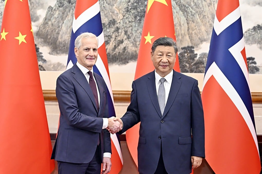 President Xi Jinping with Norwegian Prime Minister Jonas Gahr Støre in Beijing on September 9, 2024, during a visit marking the 70th year of diplomatic relations between the two countries. Photo: Handout
