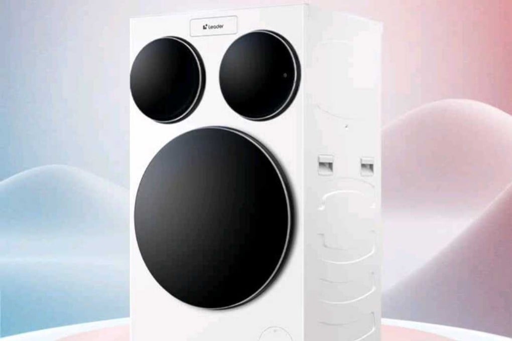 Haier launched its new three-drum washing machine its Leader brand, which targets younger consumers. Photo: Screenshot