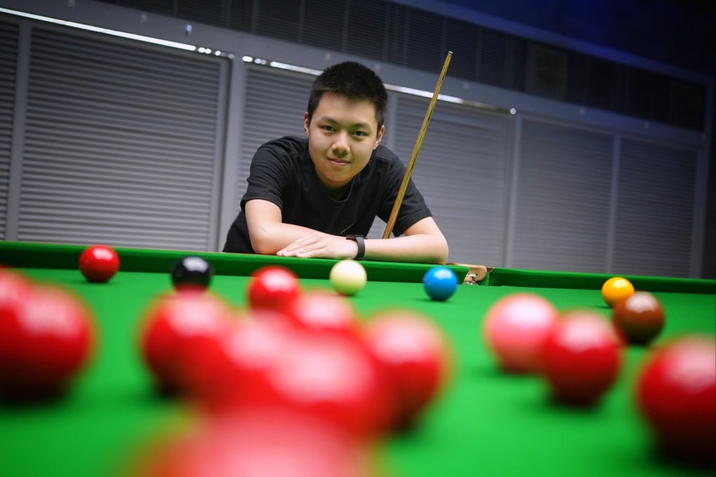 Shaun Liu is among the next generation of Hong Kong snooker players who would lose funding if the sport lost its Tier A status. Photo: Elson Li