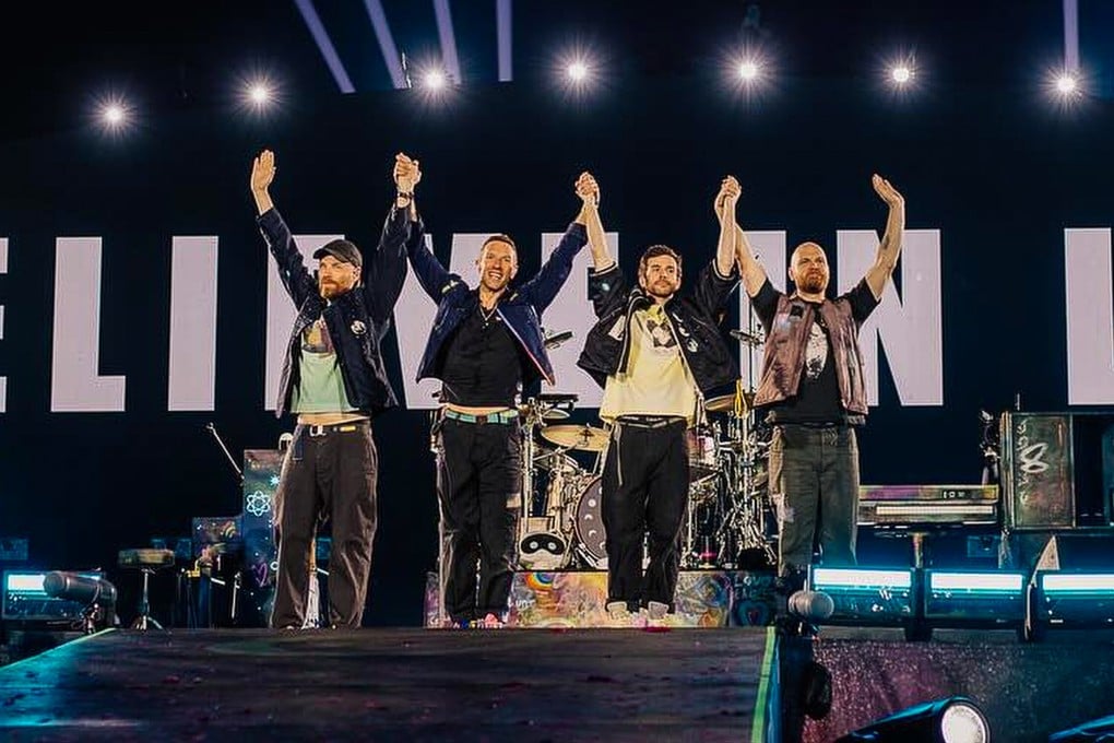 Coldplay performs in India. The pop band will play Kai Tak Stadium on April 8, 9, 11 and 12 as part of its “Music of the Spheres” world tour. Photo: Facebook/Coldplay