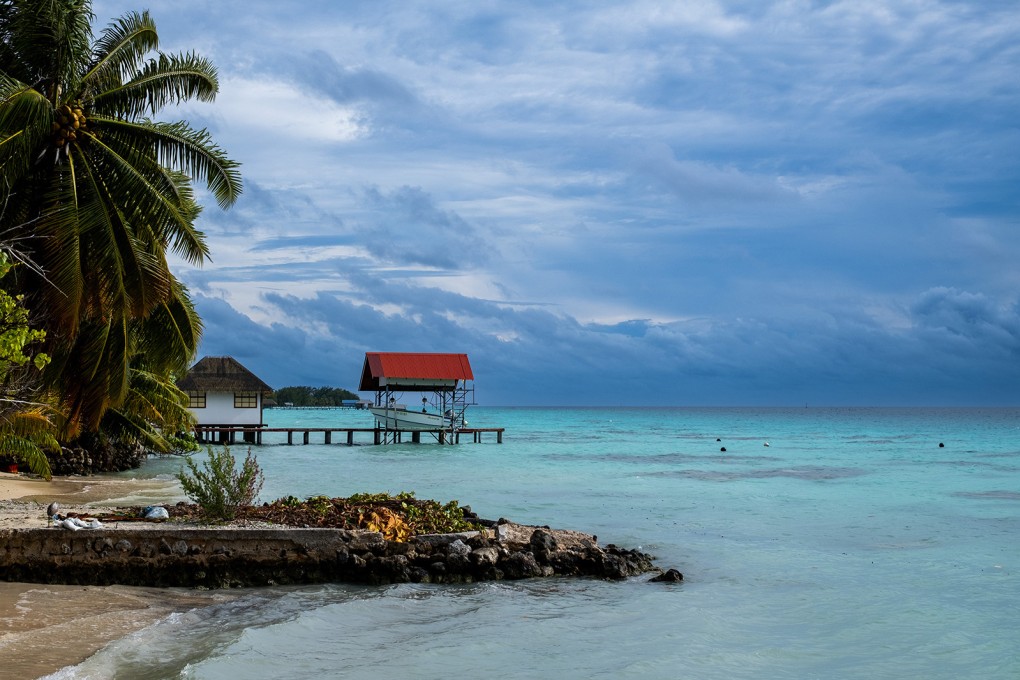Fakarava (above) was the first stop on a Polynesian cruise, but storms were already on the horizon that would force a detour to the little visited Marquesas Islands. Photo: TNS