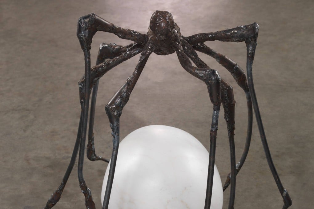 Spider (2000) is one of Louise Bourgeois’ works on show at Hauser & Wirth’s “Louise Bourgeois: Soft Landscape” exhibition, in Central, Hong Kong. Photo: Christopher Burke