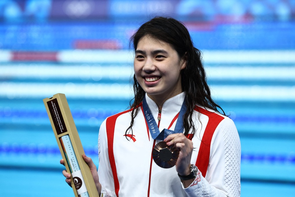 Zhang Yufei won five bronze and one silver at last summer’s Paris Olympics. Photo: Reuters