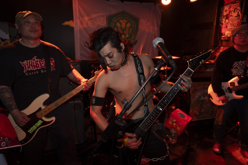 Punk band System Chaos performs at the School Bar club in Beijing, China, on February 15, 2025. Photo: AP