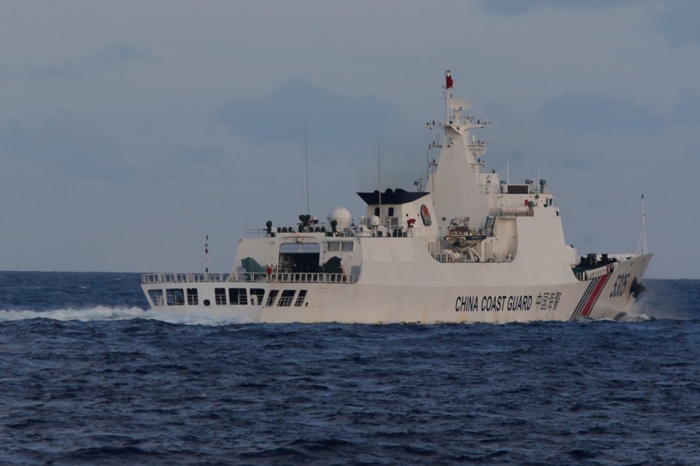 A Chinese coast guard ship in the South China Sea in December 2023. Photo: Jeoffrey Maitem