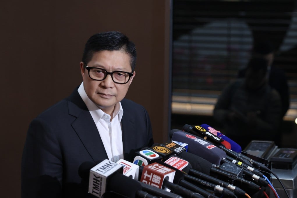 Secretary for Security Chris Tang has stressed that Jimmy Lai’s application for leave to appeal was dismissed through a summary procedure because “it was wholly devoid of merits”. Photo: Nora Tam