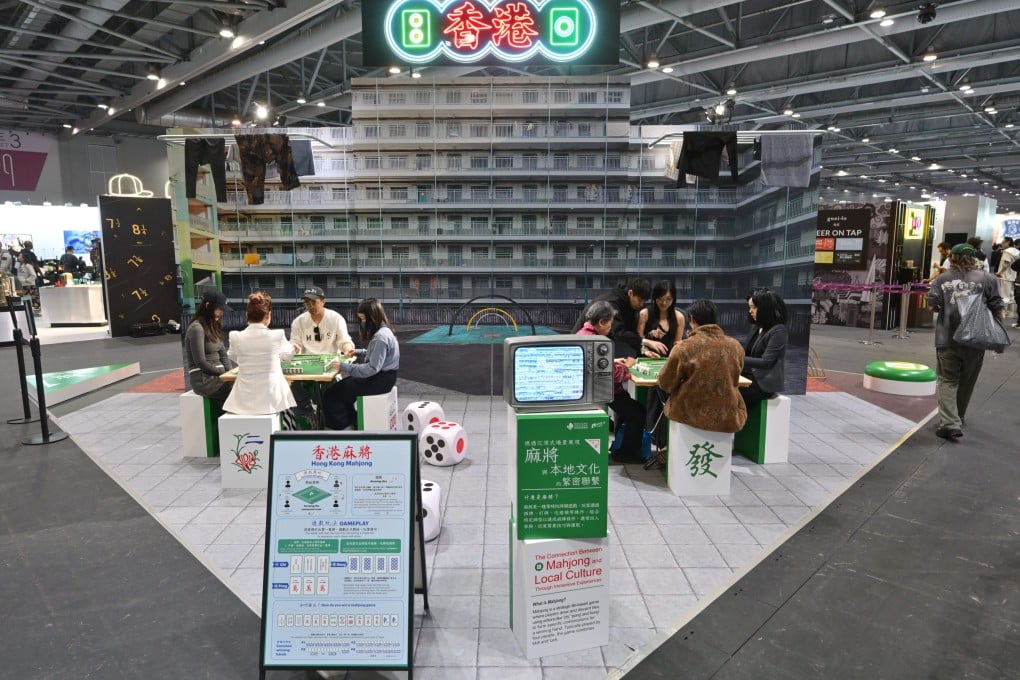 Hong Kong Tourism Board’s interactive mahjong booth – where visitors were able to play the traditional Hong Kong pastime – at this year’s ComplexCon Hong Kong. Photo: Hong Kong Tourism Board