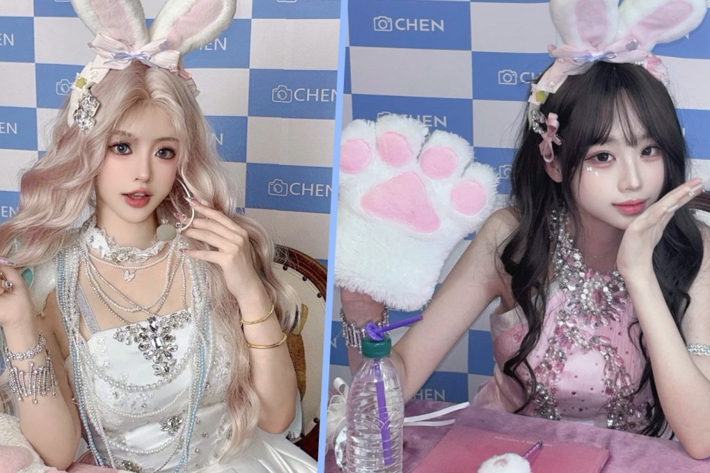 Young K-pop fans in China are paying US$28 to live their idol dream for three hours with public events, and photo shoots. Photo: SCMP composite/RedNote