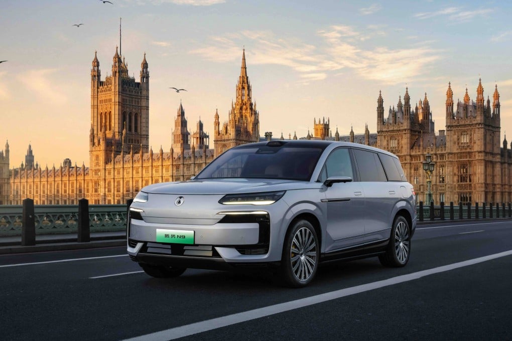 BYD’s Denza N9 luxury SUV is available in a plug-in hybrid version advertised in London. Photo: Handout