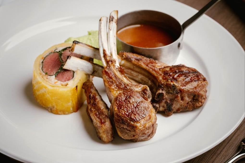 Omaroo Grill’s New Zealand coastal lamb rack and lamb fillet Wellington. Photo: Handout