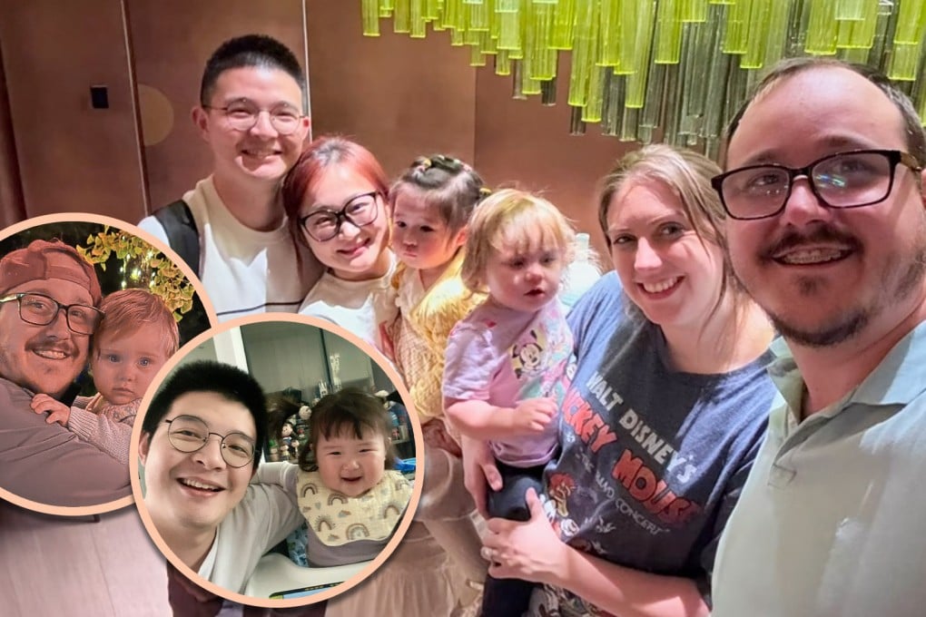 A family from the United States has visited a couple in China after a joyful exchange on RedNote as so-called TikTok refugees. Photo: SCMP composite/RedNote