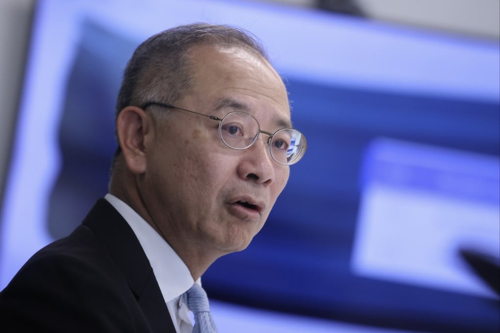 Eddie Yue Wai-man, Hong Kong Monetary Authority chief executive, pictured at the Post’s Times Square office in Causeway Bay on October 18, 2024. Photo: Jonathan Wong