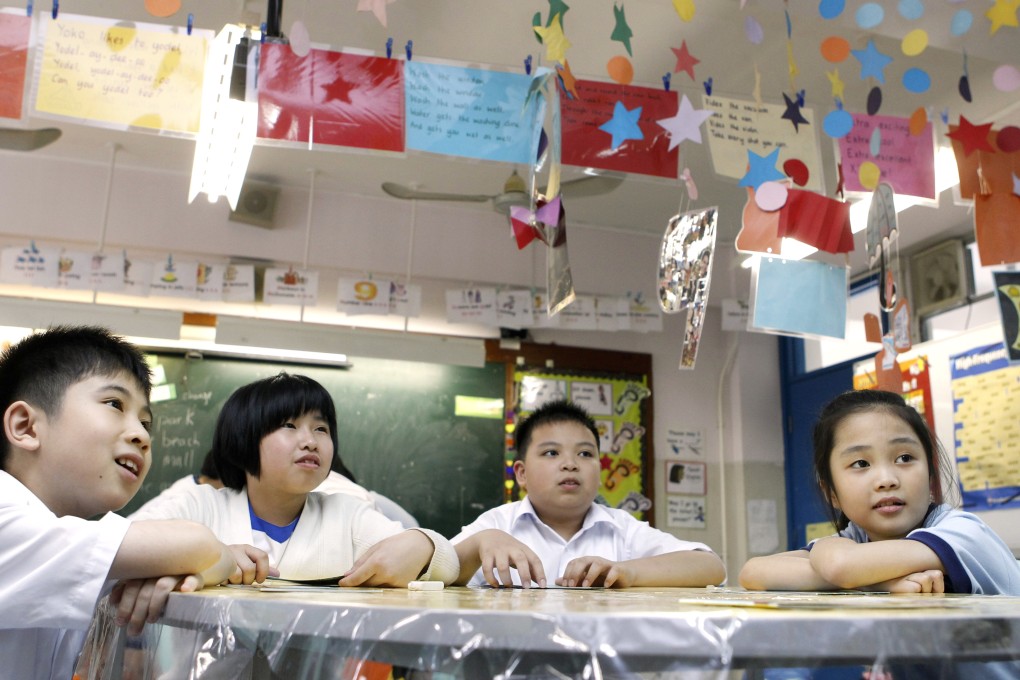 Students pay attention during an English lesson at a school in Tai Po in May 2013. Photo: SCMP