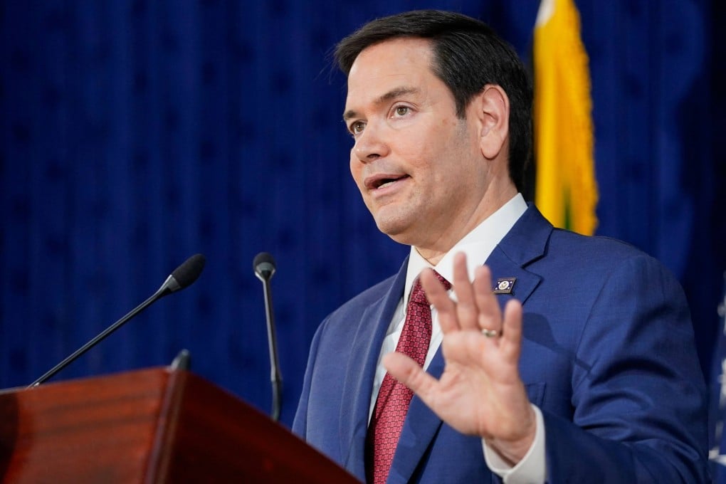 US Secretary of State Marco Rubio speaks during a press conference in Kingston, Jamaica, on Wednesday. Photo: AFP