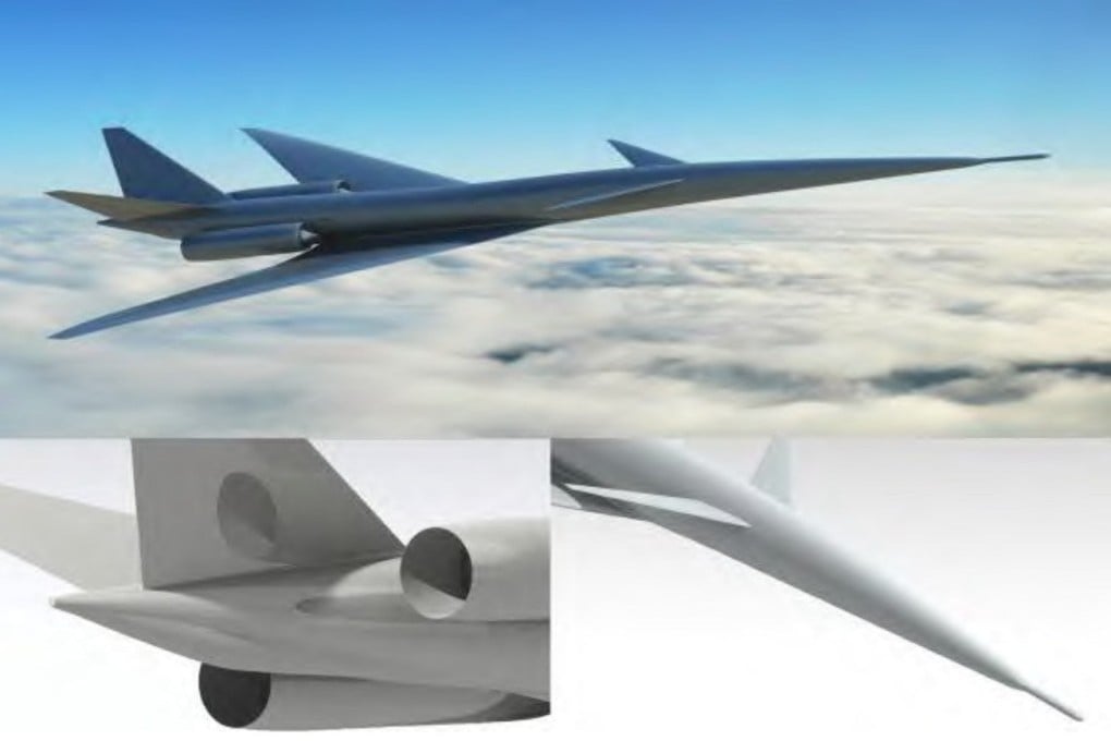 Chinese aerospace giant Comac has revealed the first glimpse of its quiet supersonic airliner C949. Photo: Comac