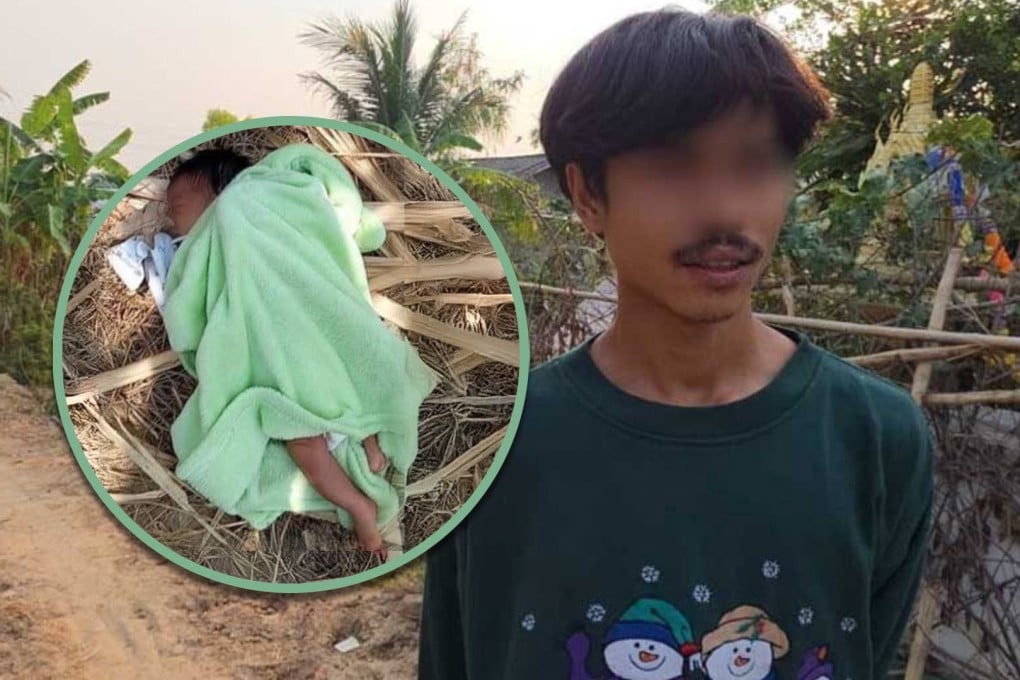 A father in Thailand has been arrested after he “abandoned” his newborn baby in a forest to punish his wife who denied him sex after childbirth. Photo: SCMP composite/khaosod.co.th/mustsharenews.com