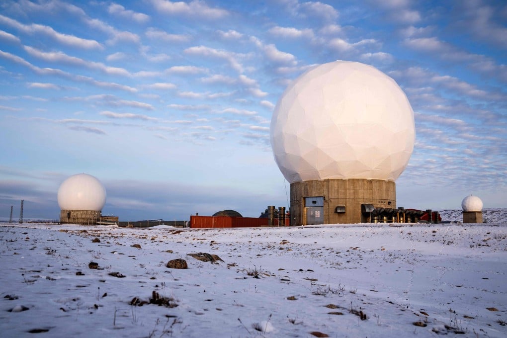 Pituffik Space Base, formerly Thule Air Base, with the domes of the Thule Tracking Station, is pictured in northern Greenland in October 2023. Photo: AFP