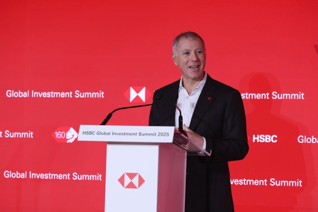 Georges Elhedery, group CEO of HSBC, speaks at the bank’s Global Investment Summit last week. Photo: Handout