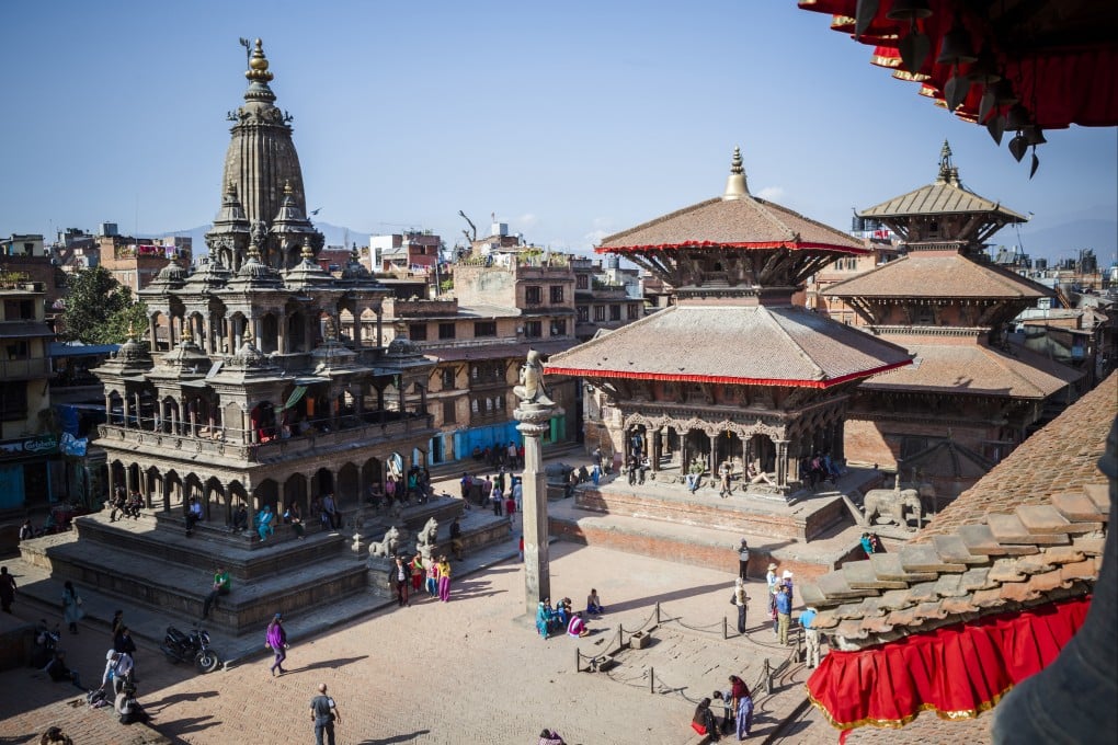 View from the Patan Museum looking onto Durbar Square in Kathmandu, Nepal. Photo: Getty Images