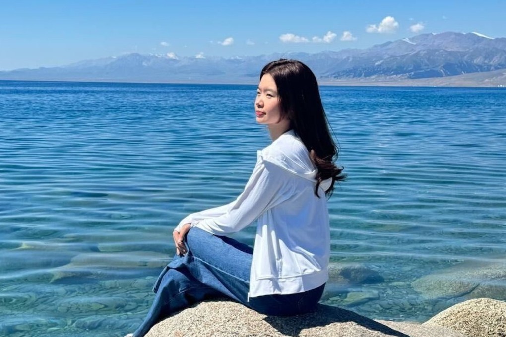 Singaporean tourist Jordy Cheah, 28, at Sayram Lake in Xinjiang, China, last year. Photo: Jordy Cheah