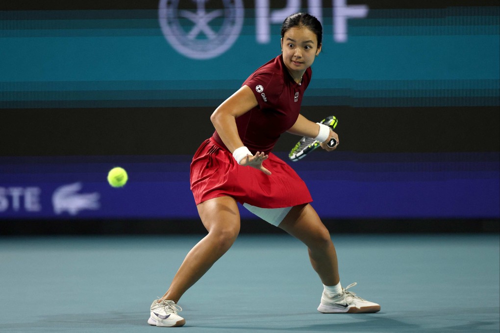 The 19-year-old Alexandra Eala had only two WTA main draw victories to her name before arriving in Miami, but came away with the scalps of three grand slam winners. Photo: AFP