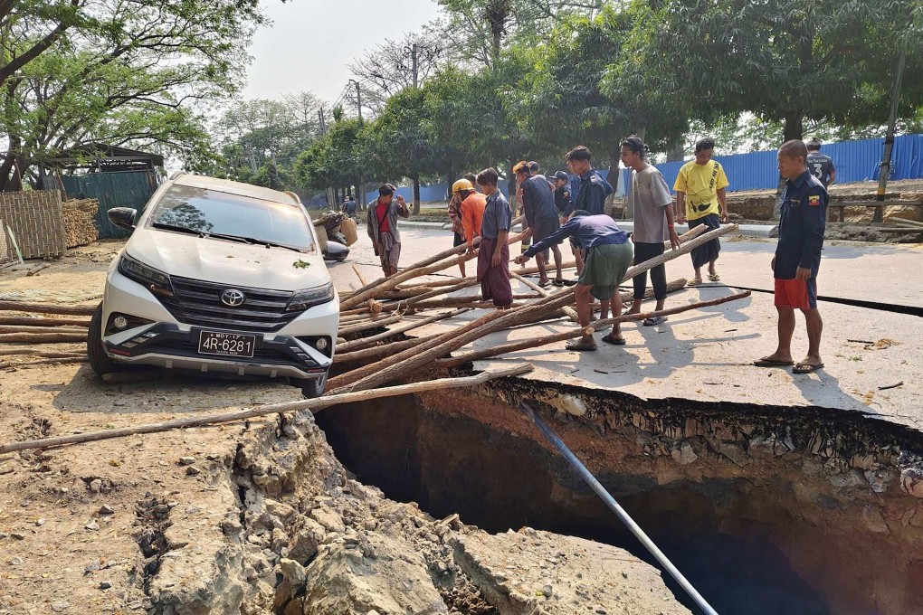 A huge earthquake that hit Myanmar and Thailand on Friday has killed over 1000 people and injured at least 2000, with many residents missing. Photo: Facebook/Hla Myo Aung via AFP