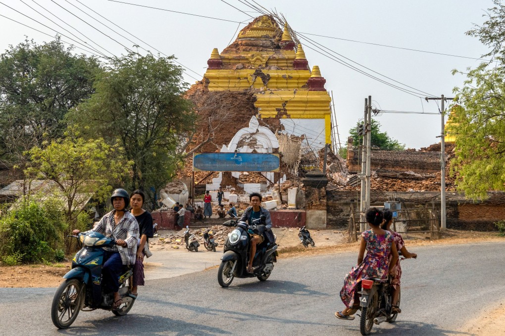 The epicentre of the quake was near the city of Mandalay. Photo: Reuters