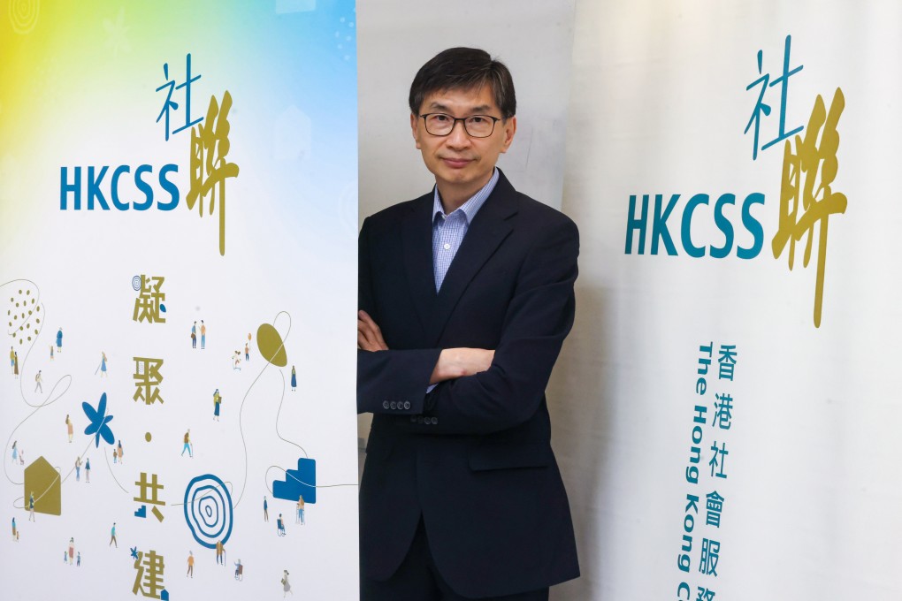 Chua Hoi-wai, the outgoing chief executive of the Hong Kong Council of Social Service, at the Duke of Windsor Social Services Building. Photo: Jonathan Wong