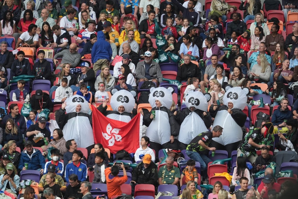 Fans on day two of the Hong Kong Sevens at Kai Tak Stadium. Photo: Elson Li