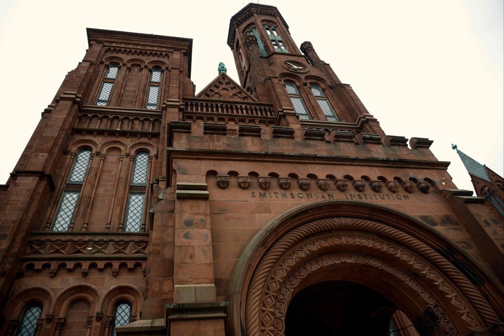 The exterior of the Smithsonian Institution Building. US President Donald Trump says a number of Smithsonian museums, including the distinguished National Museum of African American History and Culture, espouse “corrosive ideology” and are trying to rewrite American history in relation to issues of race and gender. Photo: Getty Images via AFP