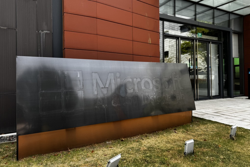 Microsoft has closed its research lab in Shanghai’s Zhangjiang hi-tech zone, and has already removed its logo from the entrance. Photo: Wency Chen