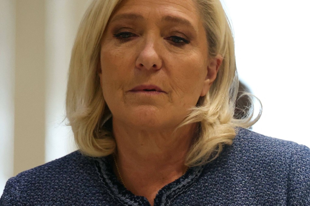 A French court on Monday convicted far-right leader Marine Le Pen on charges of embezzlement of public funds. Photo: AFP