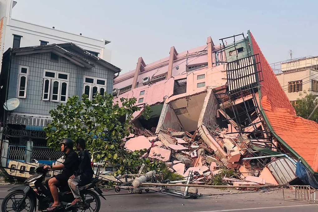 A powerful earthquake rocked central Myanmar on March 28, and also severely affected Thailand. Photo: AFP