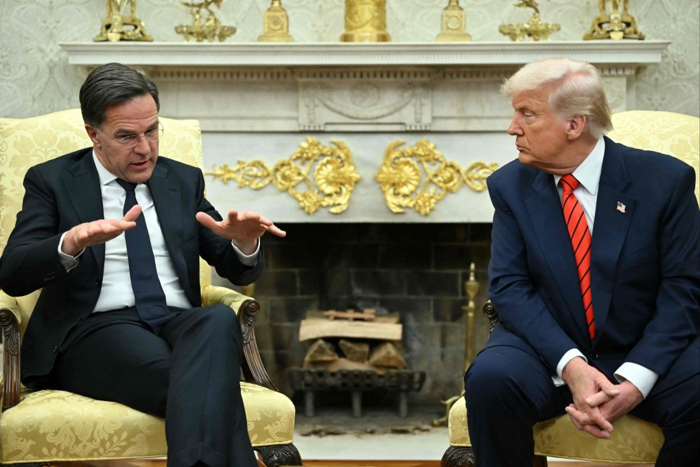 Nato Secretary General Mark Rutte meets with US President Donald Trump in the Oval Office of the White House in Washington, DC, on March 13. Photo: AFP