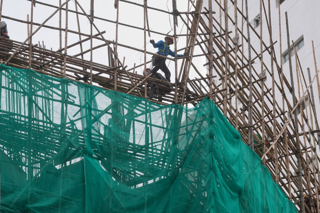 Where will metal scaffolding leave Hong Kong’s bamboo workers? Photo: Elson Li