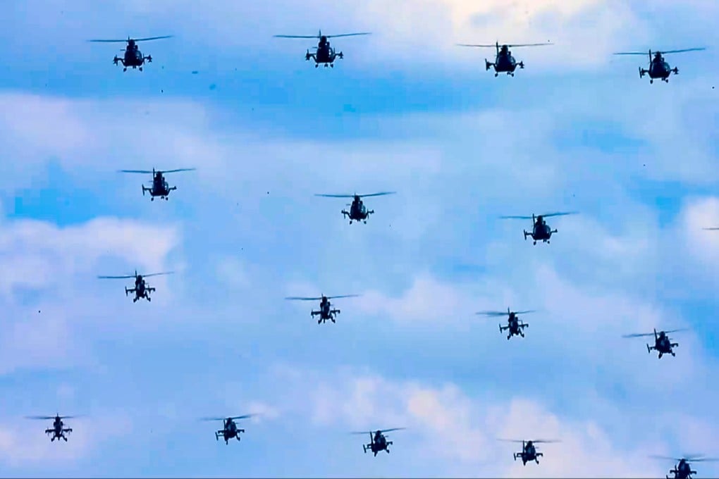 Screenshot from a video titled Subdue Demons and Vanquish Evils that was released by the PLA Eastern Theatre Command on Tuesday to coincide with the military exercises near Taiwan. Photo: Eastern Theatre Command