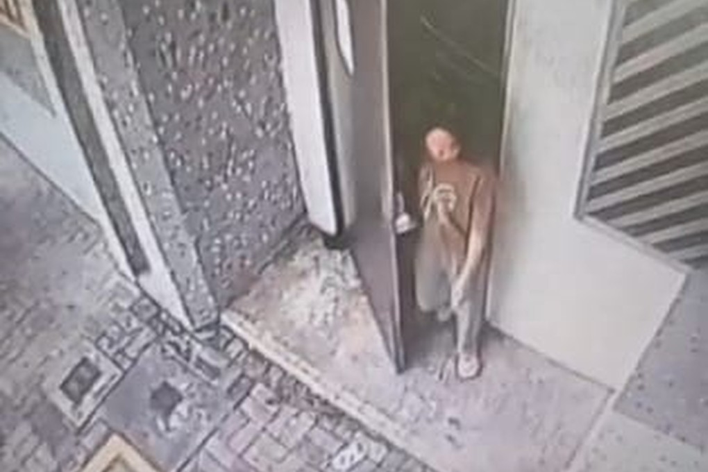 Surveillance cameras showed the woman leaving her neighbourhood last week. Photo: Handout