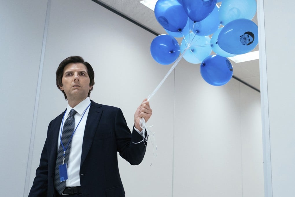 Adam Scott in a still from Severance. The sci-fi thriller has helped Apple TV+ add subscribers, but can it retain them? Photo: AP