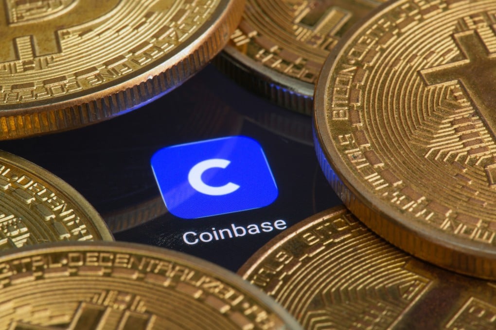 Shares of US cryptocurrency exchange Coinbase fell 31 per cent in its worst quarterly performance since FTX collapsed near the end of 2022. Photo: Shutterstock