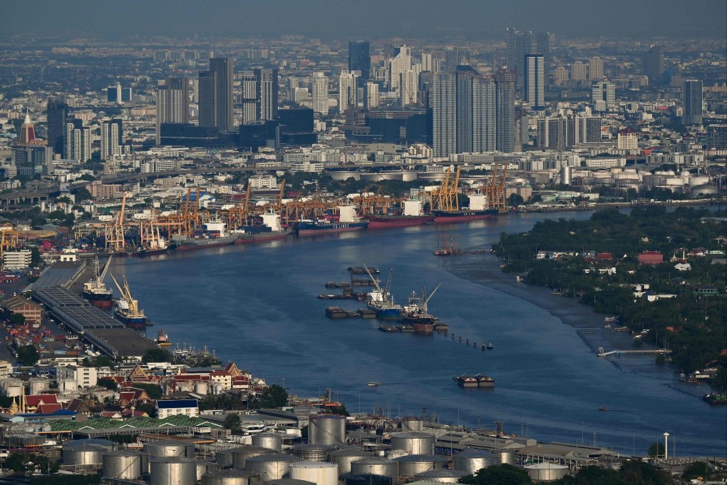 Bangkok Port is seen from an observation deck in the Thai capital. Photo: AFP