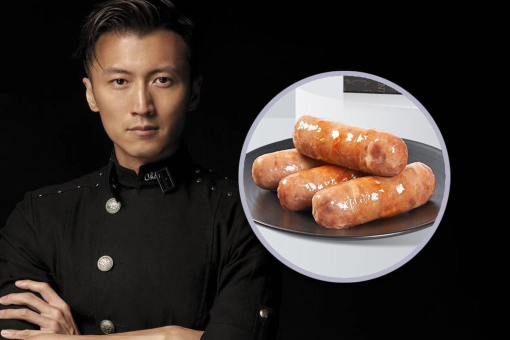 Hong Kong entertaiment icon Nicholas Tse has hit the jackpot by selling massive amounts of his own brand premium sausages in China. Photo: SCMP composite/Weibo/Taobao