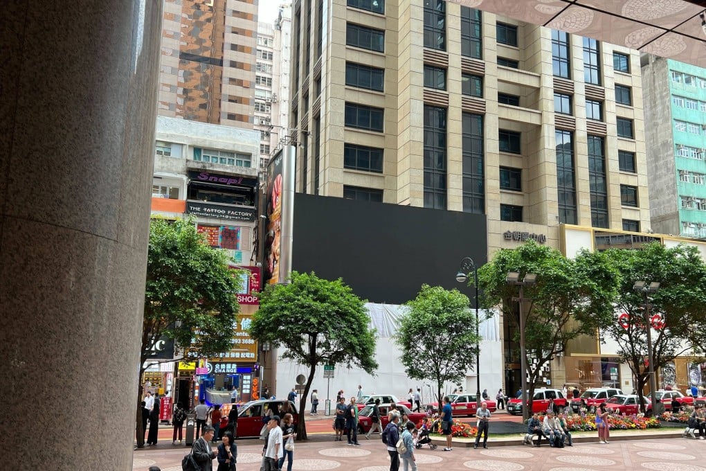 Renovation work at the venue of the former Transformers Ark restaurant on Russell Street, Causeway Bay on March 26, 2025. Photo: SCMP